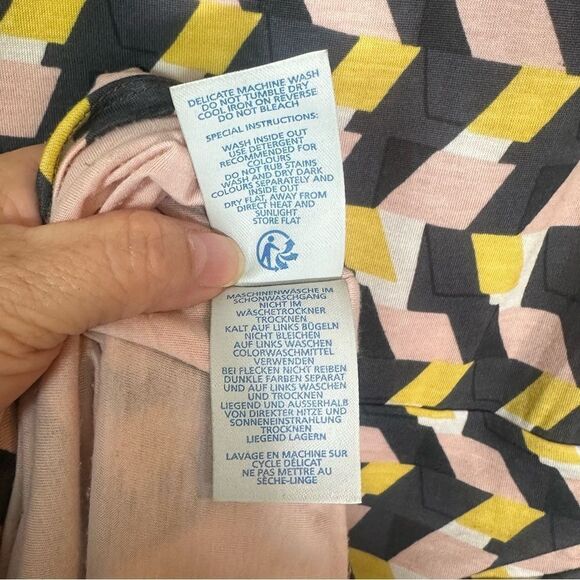 Boden Black and Tan Sheath Midi Dress with 3/4 Sleeves - Picture 10 of 10